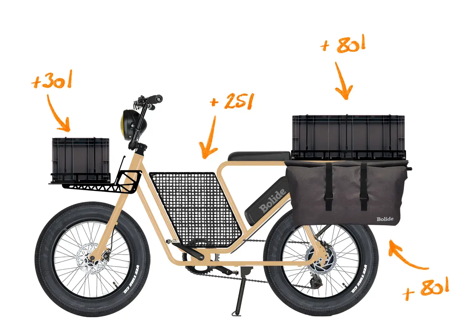 Le Bolide - vélo cargo électrique - Kino Bikes