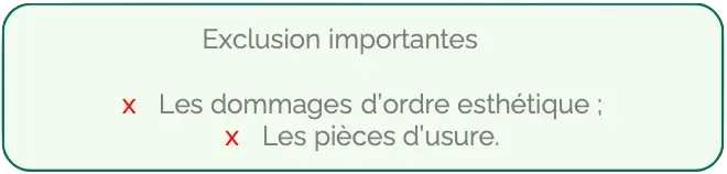 texte exclusion dommages